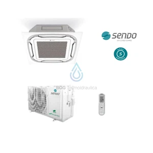 CLIMATIZZATORE CASSETTA MONOSPLIT 12.000 BTU R32 INVERTER A++ A+ SENDO COMPLETO - Foto 1 di 15
