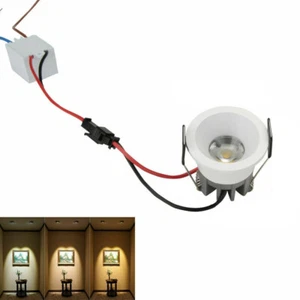 5/10pcs 3W Indoor Recessed LED Cabinet Light Mini Spotlight Small Ceiling Lamp   - Picture 1 of 12