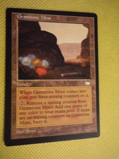 MTG Magic The Gathering  GEMSTONE MINE Weatherlight  NP edge touches  122