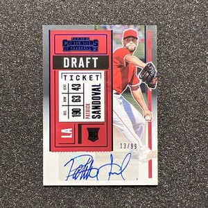 2020 Panini Contenders PATRICK SANDOVAL #165 Draft Ticket ROOKIE AUTO 13/99 MLB
