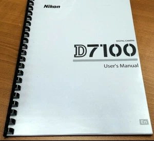 NIKON DIGITAL SLR D7100 CAMERA PRINTED MANUAL USER GUIDE 384 PAGES A4 - Picture 1 of 1