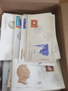 Fossa dei ritrovamenti 350 FDCS lettere primo giorno lettere ricevute Repubblica Federale Tedesca Berlino B1A - Foto 1 di 6