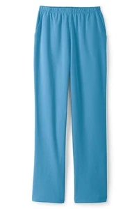 Lands End blau Solitude Sport Strick Baumwolle Hose Damen M/T 10-12 ~NEU~ - Bild 1 von 4
