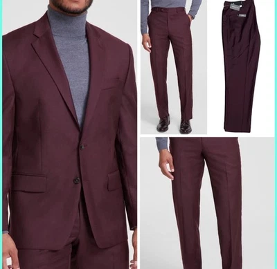 Michael Kors Mens Classic-Fit 2 Piece Wool-Blend Suit 50R Pant 34/34 New NWT - Image 1 of 4