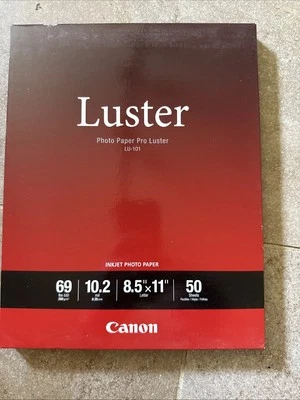 Canon Photo Paper Pro Luster LU-101 (8.5x11" - 50 Sheets) - NEW & SEALED! - Image 1 of 2