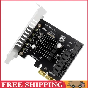 PCIe To 5-Port SATA3.0 Expansion Card Jmb585 Chip PCIe SATA Card (Half height) - Bild 1 von 11