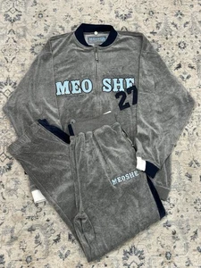 Vintage Y2K Meoshe West Indies Hip Hop Streetwear Velour Full Set Trainingsanzug XL - Bild 1 von 16