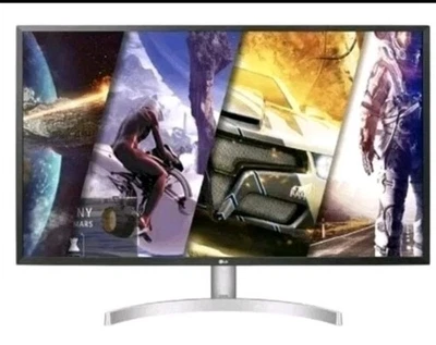 LG UHD 32UL500-W 31.5 Inch Monitor 4K (3840 x 2160, Dci-P3 95%), White - Image 1 of 4