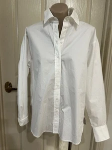 Women's *~*WITCHERY*~* Shirt Top Size 6 White Shirt Campaign - Picture 1 of 7