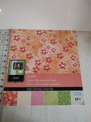 Colorbok Sorbet 12x12 Specialty Scrapbook Paper Pad - Image 1 of 4
