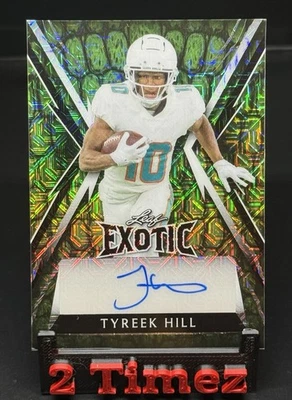 2023 Leaf Exotic Alligator Kaleidoscope, Tyreek Hill /5 * Dolphins SSP - Image 1 of 4