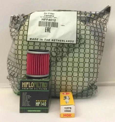 Kit de servicio para filtro de aire/aceite y bujía NGK Yamaha YZ250F (2009 a 2013) Foto 1 de 4