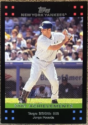 2007 Topps Jorge Posada Limited Edition Gift Set #NYY49 New York Yankees - Image 1 of 2