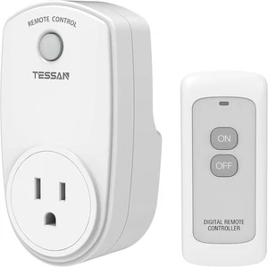 TESSAN Remote Control Outlet electrical plug switch 100 foot RF range wireless - Picture 1 of 10