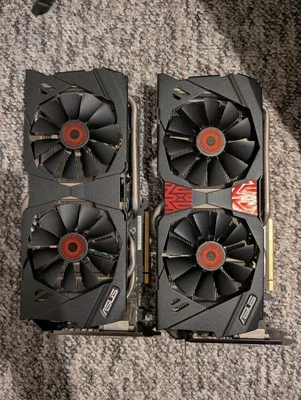 2 x ASUS Nvidia GeForce GTX 980 4GB GDDR5 Graphics Cards - image 1 of 2