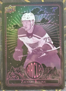 2024-25 Upper Deck Extended Zachary Bolduc Rosa Oracoli #O-51 St Louis Blues NHL - Foto 1 di 2