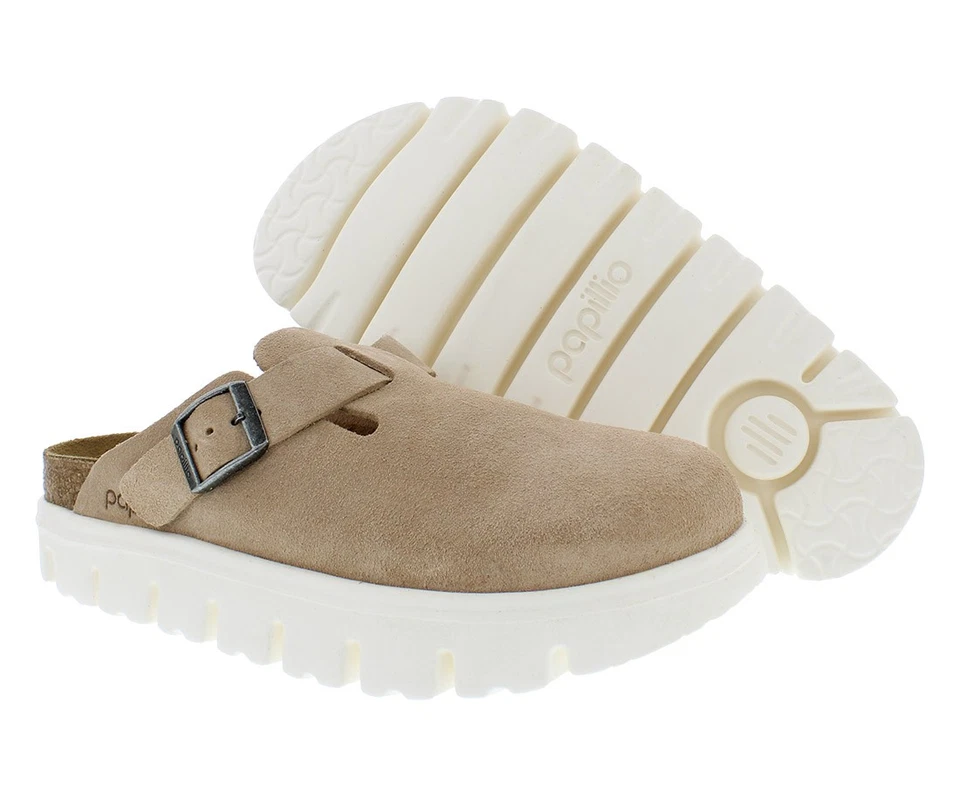 Papillio by Birkenstock Boston Chunky Platform Clog 102617 Warm Sand size 39