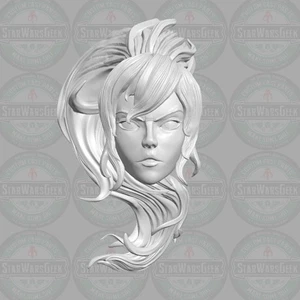 Female Cleric Paladin v2 custom head for 4" 6" 7" 12" fantasy action figures - Picture 1 of 2