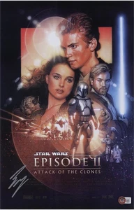 Póster de la película firmado 11x17 por Ewan McGregor Star Wars: Episodio II El ataque de los clones - Imagen 1 de 1