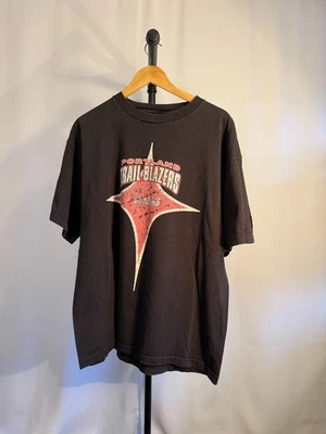 Vintage 90's Portland Trailblazers Starter T-Shirt Large Made In USA - Image 1 of 3