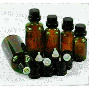 Botellas de aceite esencial 3 piezas de vidrio ámbar grueso con tapa Euro Dropper - Imagen 1 de 1