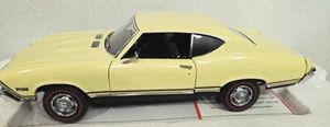 FRANKLIN MINT 1968 CHEVROLET CHEVELLE SS396 COUPE 1:24 BUTTERNUT YELLOW - Picture 1 of 15