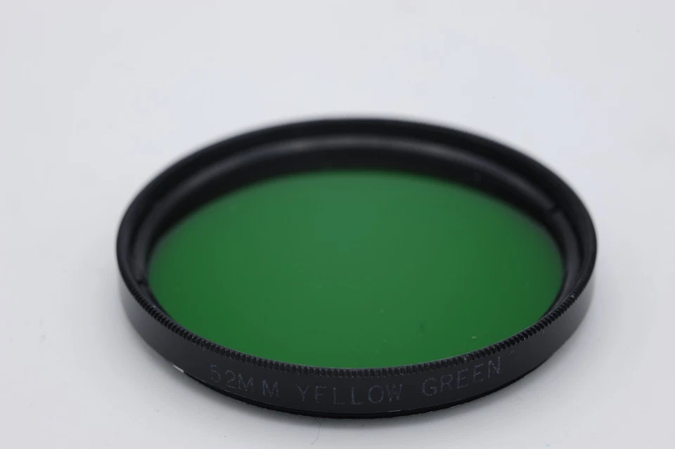 Yellow/green 52mm; black & white contrast filter. EXC+ condition. FREE P&P! - Image 1 of 1
