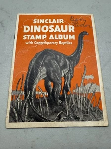 Album francobolli dinosauro Sinclair 1935 Sinclair Refining Co. con francobolli - Foto 1 di 10
