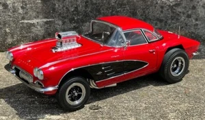 GMP ACME 1:18 1961 CHEVROLET CORVETTE GASSER - TOM'S GARAGE 120 MADE A1800926TG - Bild 1 von 5