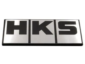 HKS Silver Block Logo Emblem - Picture 1 of 1
