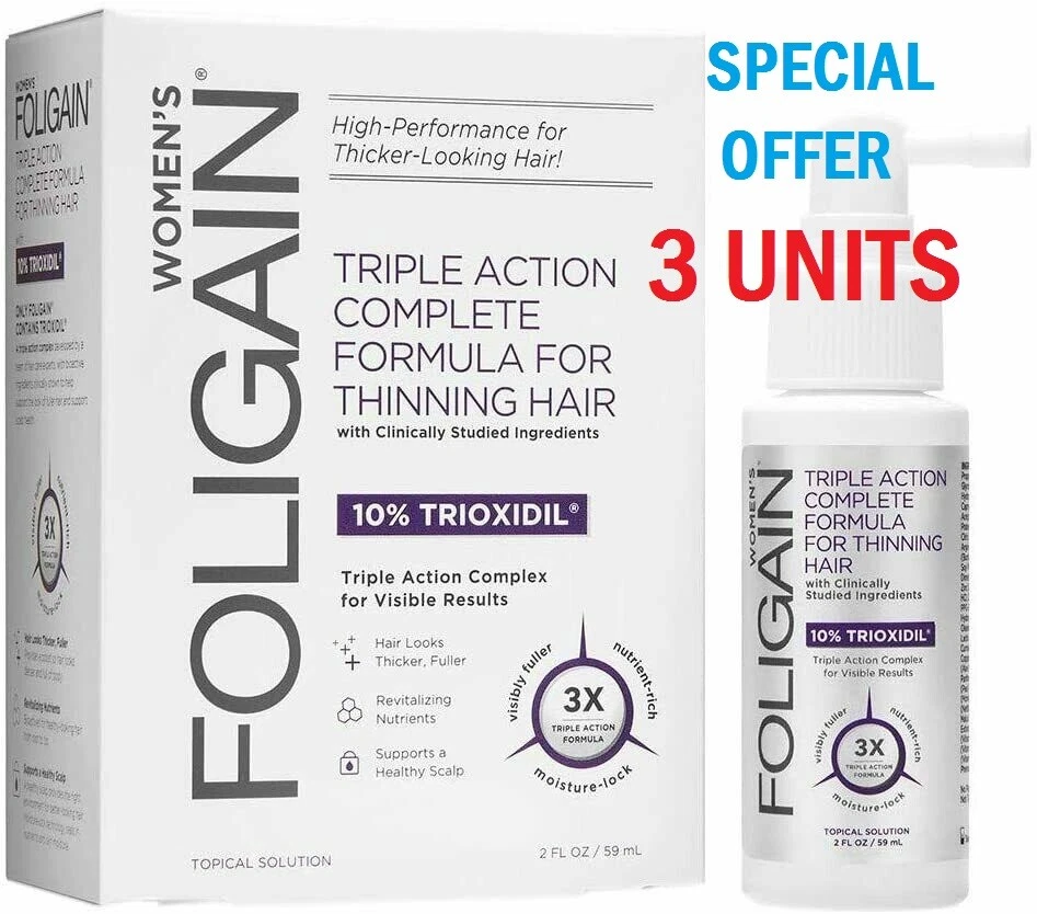 Foligain Hair Regrowth Treatment Spray for Womens 10% Trioxidil 59ml / 3 months - Image 1 of 1
