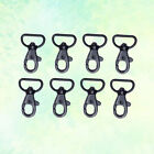 Heavy Duty Metal Keychain Hooks with Swivel D-rings, Set of 8