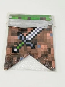 Mojang Minecraft Birthday Banner Party Supplies NOS - Picture 1 of 4
