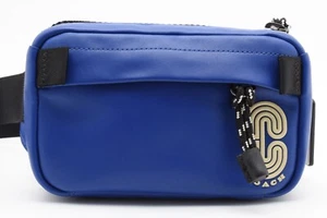 Coach Retro C Collection Mens Mini Edge Leather Blue Crossbody Belt Bag C5337 - Picture 1 of 15