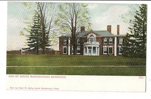 Vintage Postcard South Manchester Connecticut Residence UDB Early 1900's - Picture 1 of 4