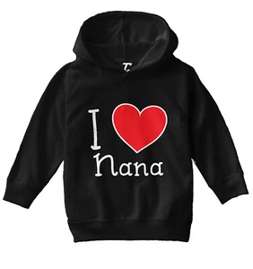 I Love Nana - Grandma Grammy Grandmother Cute Heart Toddler/Youth Hoodie - Picture 1 of 12