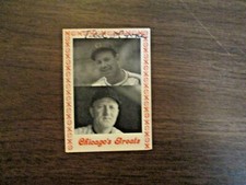 Ted Lyons Chicago White Sox Hand Sign Autograph Card 