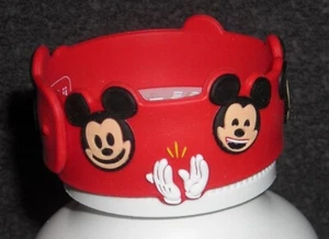 DISNEY KINDER MICKEY MOUSE EMOJI ROT KAUTSCHUK SLAP ARMBAND - Bild 1 von 3