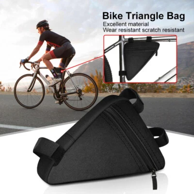 Bicycle Cycling Bike Front Top Tube Frame Bag MTB Waterproof Triangle Tool Pouch - Image 1 of 4