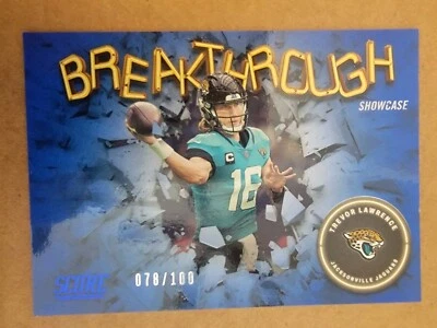 2022 Score - Breakthrough Showcase #B14 Trevor Lawrence /100 - Image 1 of 4