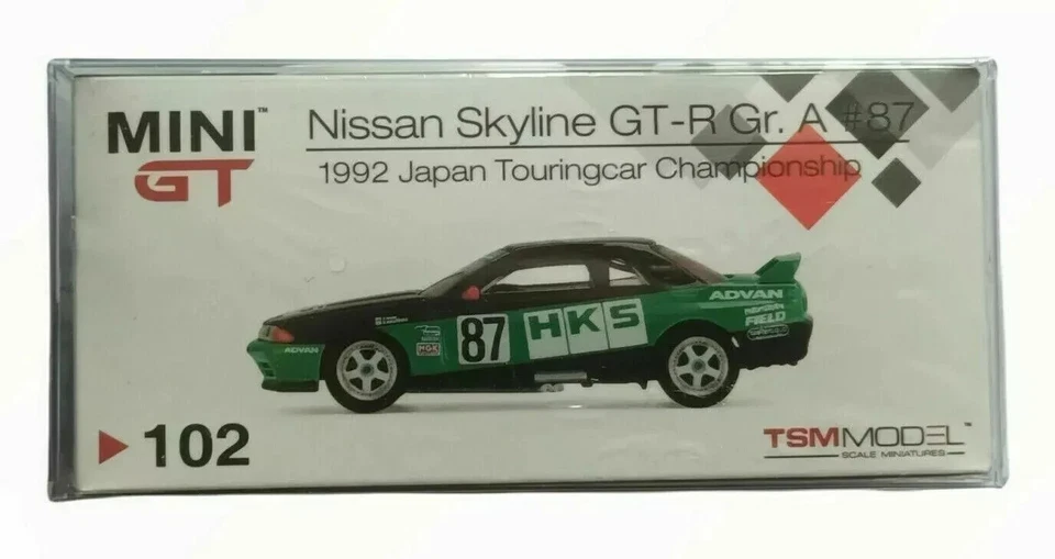TSM Mini GT 102 Nissan GT-R R32 Gr. A #87 HKS 1992 JTCC RHD 1:64 - Image 1 of 1