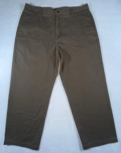 Pantalones chinos informales IZOD para hombre talla 38 X 29 frente plano marrón - Imagen 1 de 16