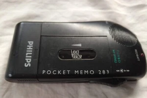Rare dictaphone enregistreur Philips Pocket memo 283 à microcassettes - Imagen 1 de 7