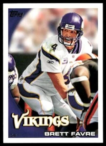 Brett Favre 2010 Topps #60 Minnesota Vikings SOUTHERN MISS - Foto 1 di 2