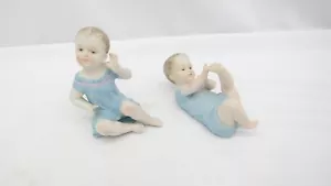 Vintage Piano Babies Figurines Multicolor Set of 2 - Picture 1 of 12