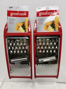 2-Good Cook 15610 Red Stainless Steel Multi-Functional Cheese Flat Grater 10 in. - Picture 1 of 3