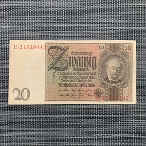 Germany 20 Mark Banknote 1929 German Currency WW2 Memorabilia Berlin Memorabilia - Picture 1 of 3