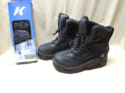 Korkers Men's SnowJack Pro Safety Winter Boots Size 12 w/90 Degree Soles New Foto 1 de 4
