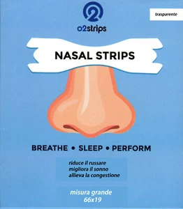 NASENPFLASTER Nasal Strips Übergröße - TRANSPARENT - hinterlässt keine Rückstände - Bild 1 von 2
