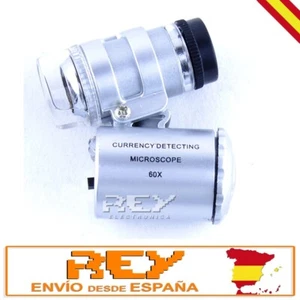 Lupa LED 60X con Funda, Sellos, Monedas, Insectos, Joyas, Relojes, etc...d144 - Imagen 1 de 5